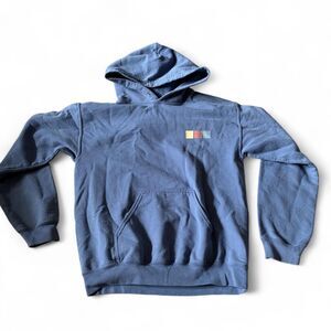 Shawn‎ Mendes Winter 2018 Navy Blue Floral Colorblock Hoodie Small